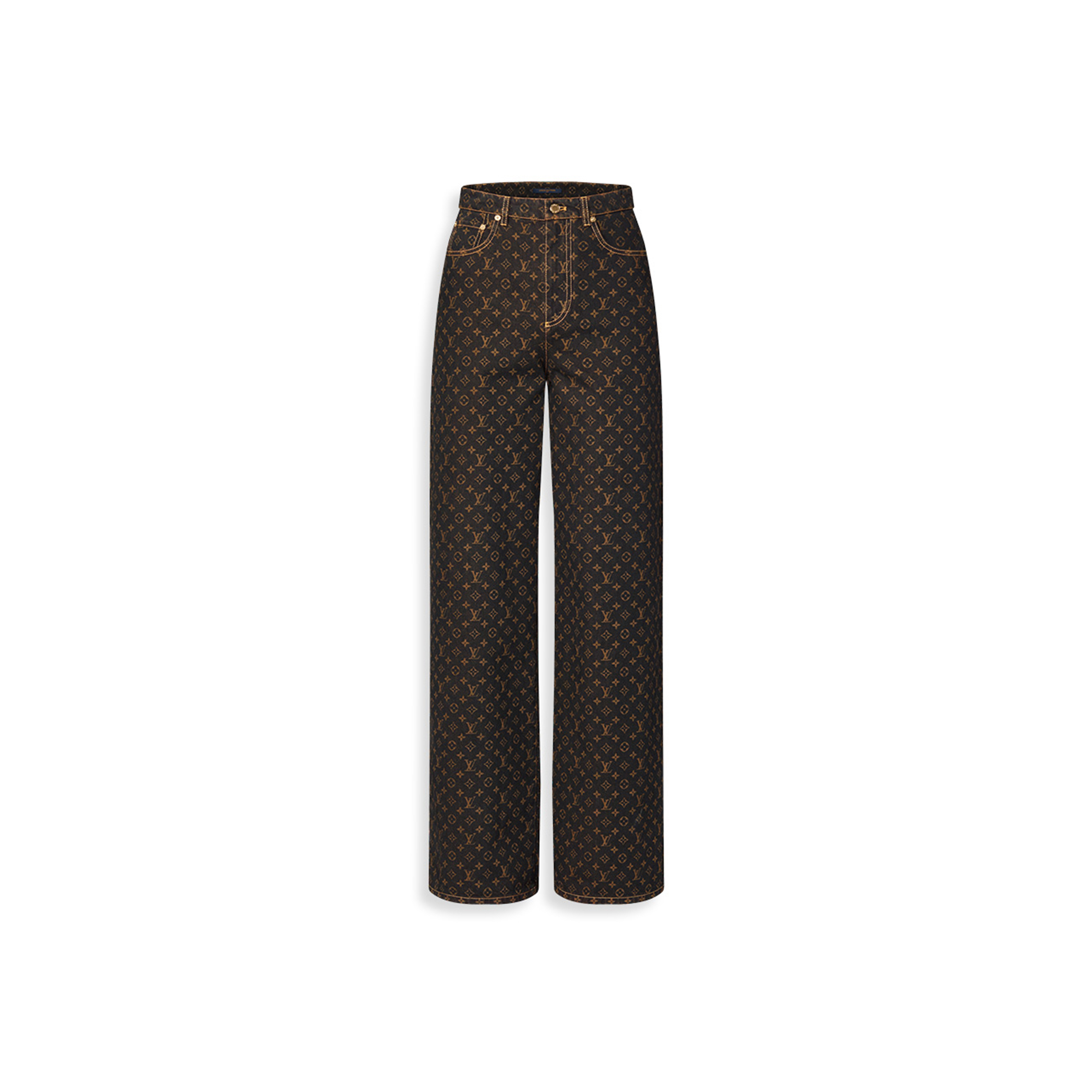 LOUIS VUITTON MONOGRAM STRAIGHT-CUT JEANS 1AJDYX
